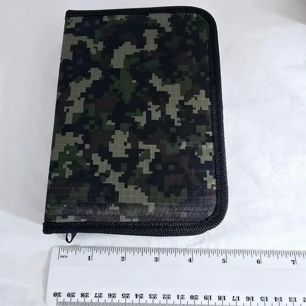 Mundi Deluxe Manicure Kit Camo Travel Grooming Set Razor Mirror Clippers NIB